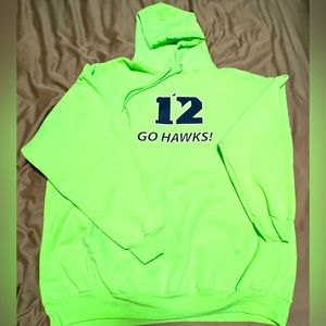 **EUC** 12 GO HAWKS Pullover Sweatshirt